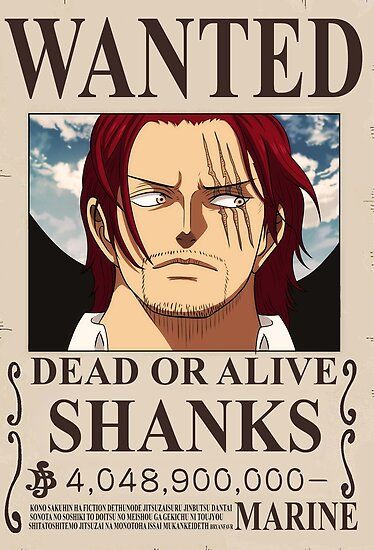 One piece wanted poster font